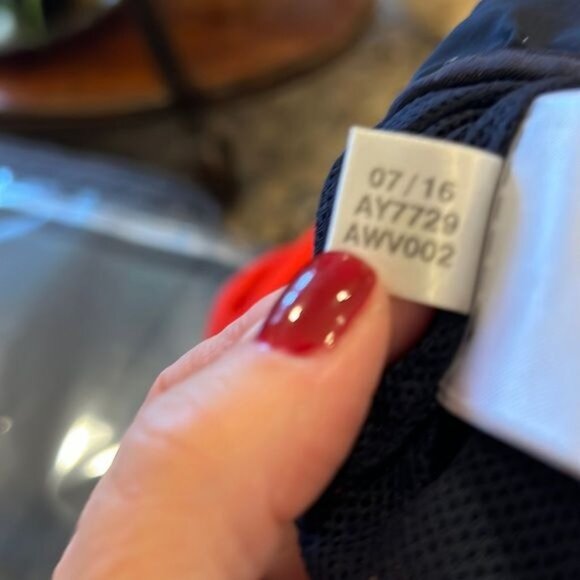 Adidas unisex size small windbreaker retro red white blue trademark 3 Stripe Y2K - Picture 15 of 16